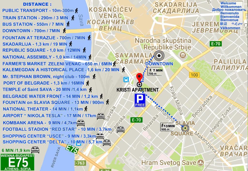 Kristi Lux Apartment Center Free Parking Fast Wifi Belgrade Luaran gambar